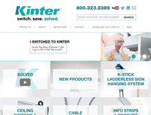 Tablet Screenshot of kinter.com